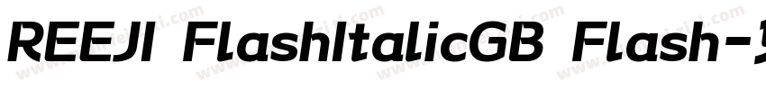 REEJI FlashItalicGB Flash字体转换